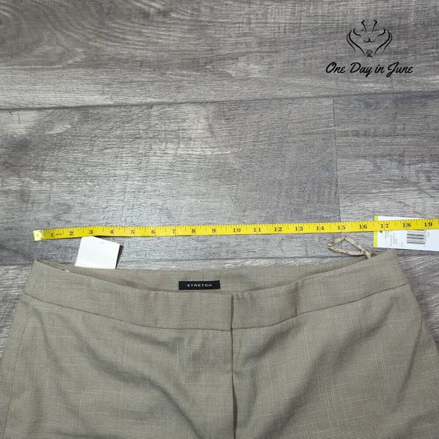 Jones New York Classic Fit Pants Beechwood Straight Leg NWT $84.98 Size 14