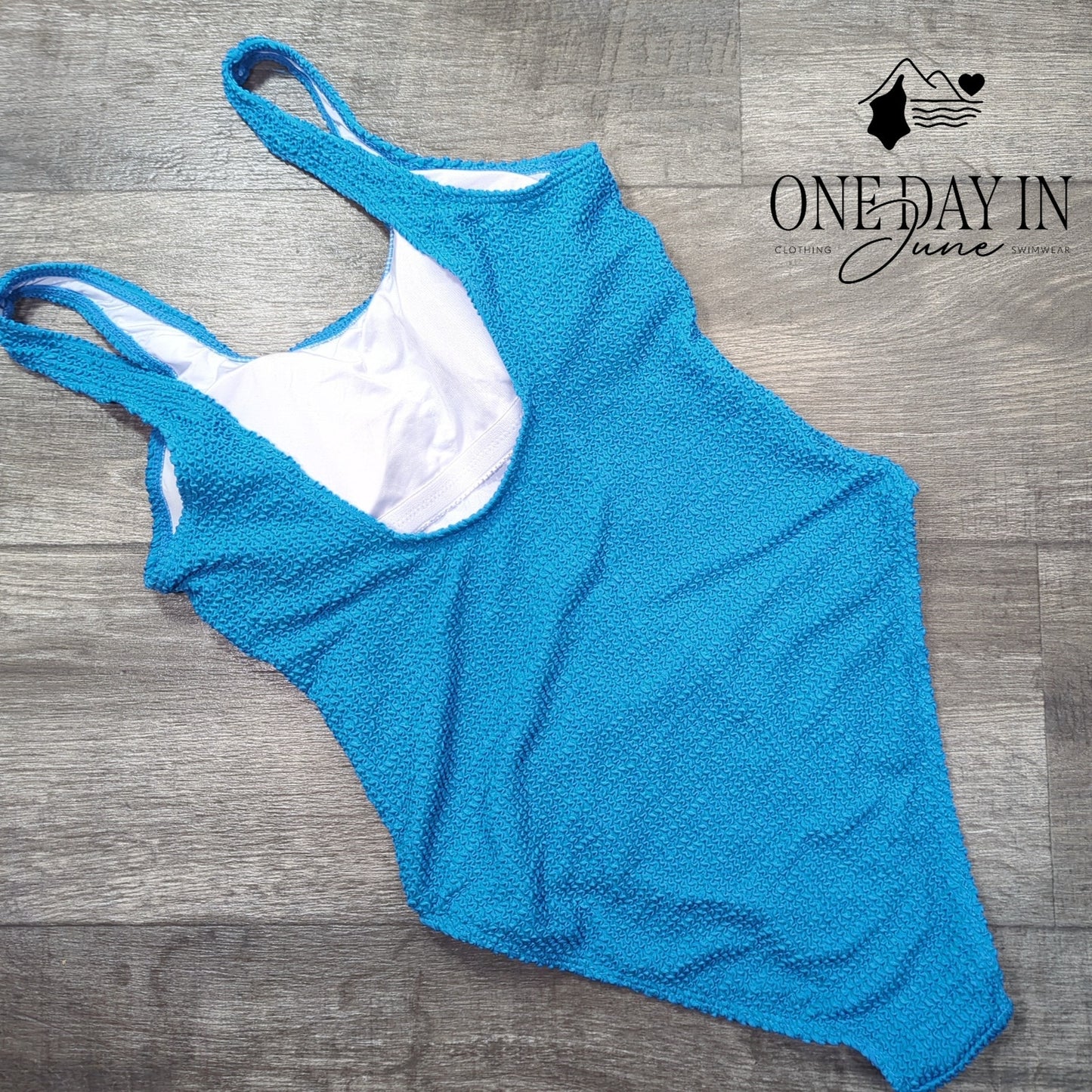 Charmo Smocked One Piece Swimsuit Size M