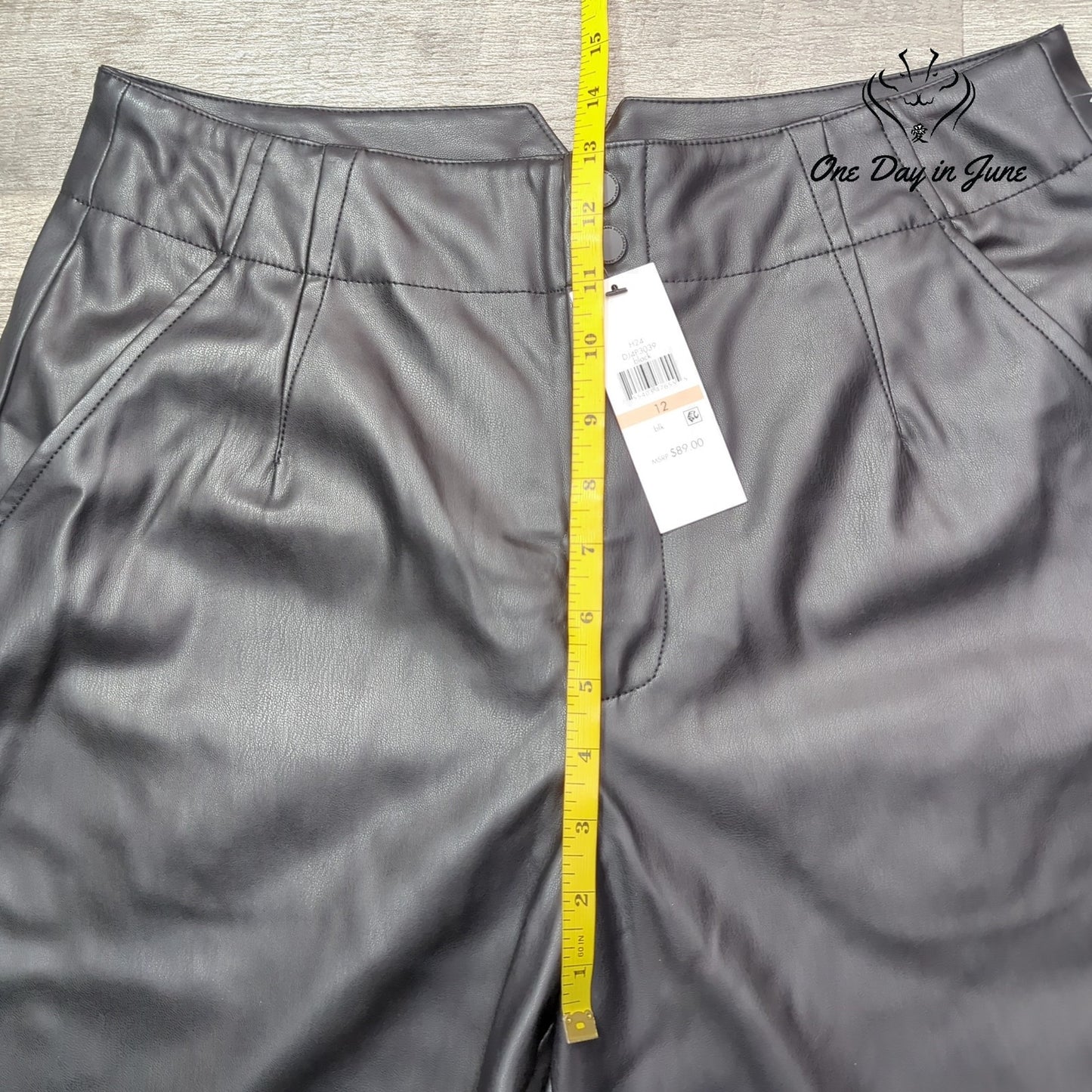 DKNY Jeans Faux Leather Pants Size 12