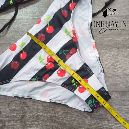 CharmLeaks Halter Tie Side Bikini Swimsuit Size XXL