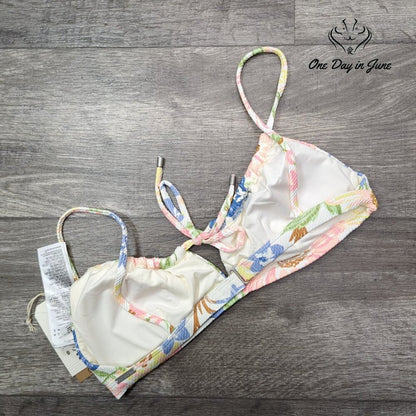 Billabong UR A Dream Coco Bralette Bikini Top Floral 14 NWT $65.95 Size XL