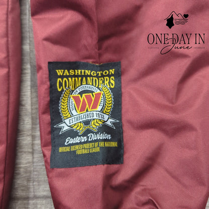 NFL Washington Commanders Ultra Game Burgundy Full Snap Jacket NWT $130 Size S