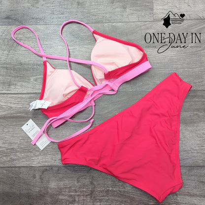 Cupshe Tie Back Bikini Swimsuit Size M