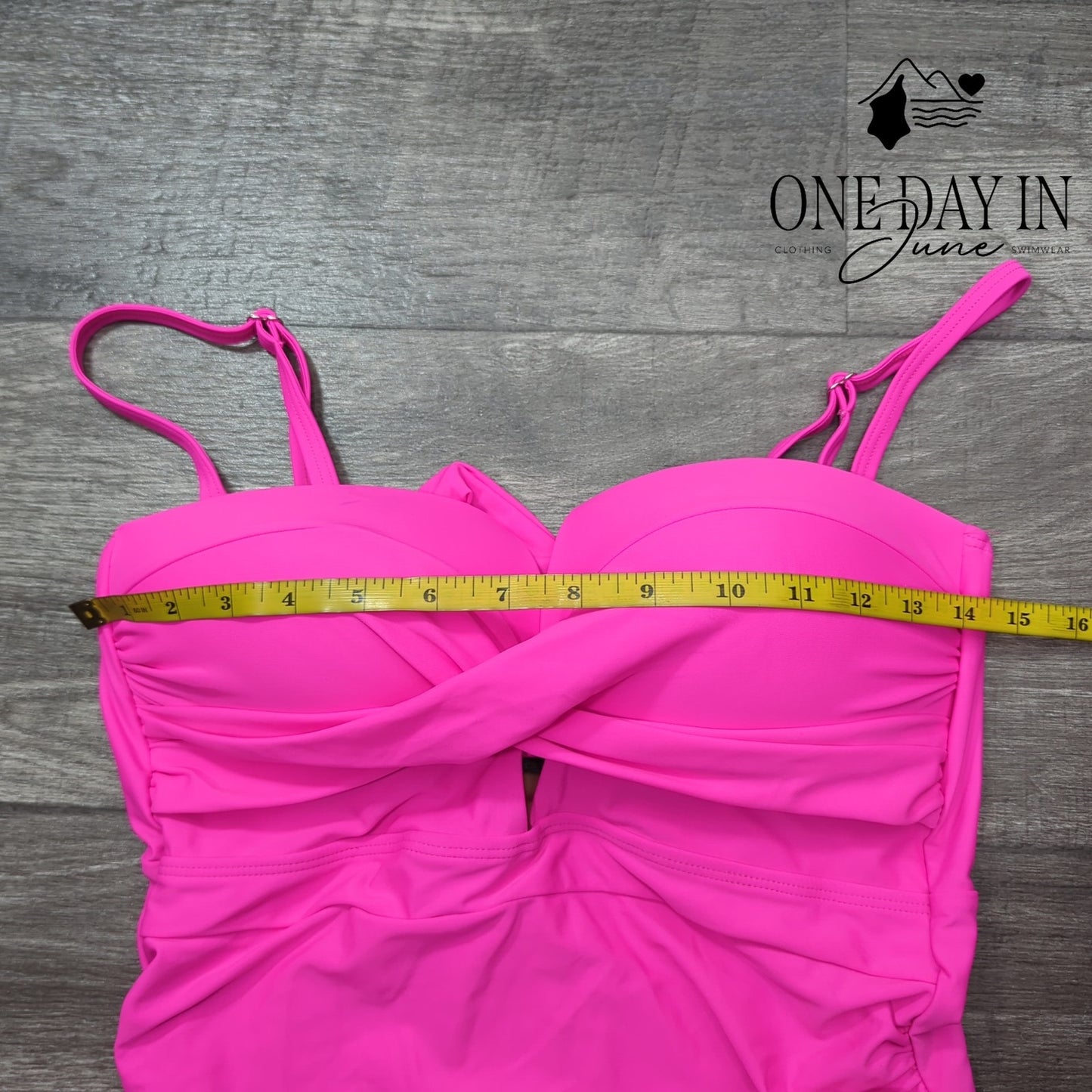 Eomenie Tie Back Molded Cup One Piece Swimsuit Size L