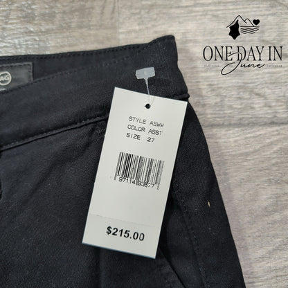 AG Adriano Goldschmied The Caden Tailored Trouser Black NWT $215 Size 4 (27)