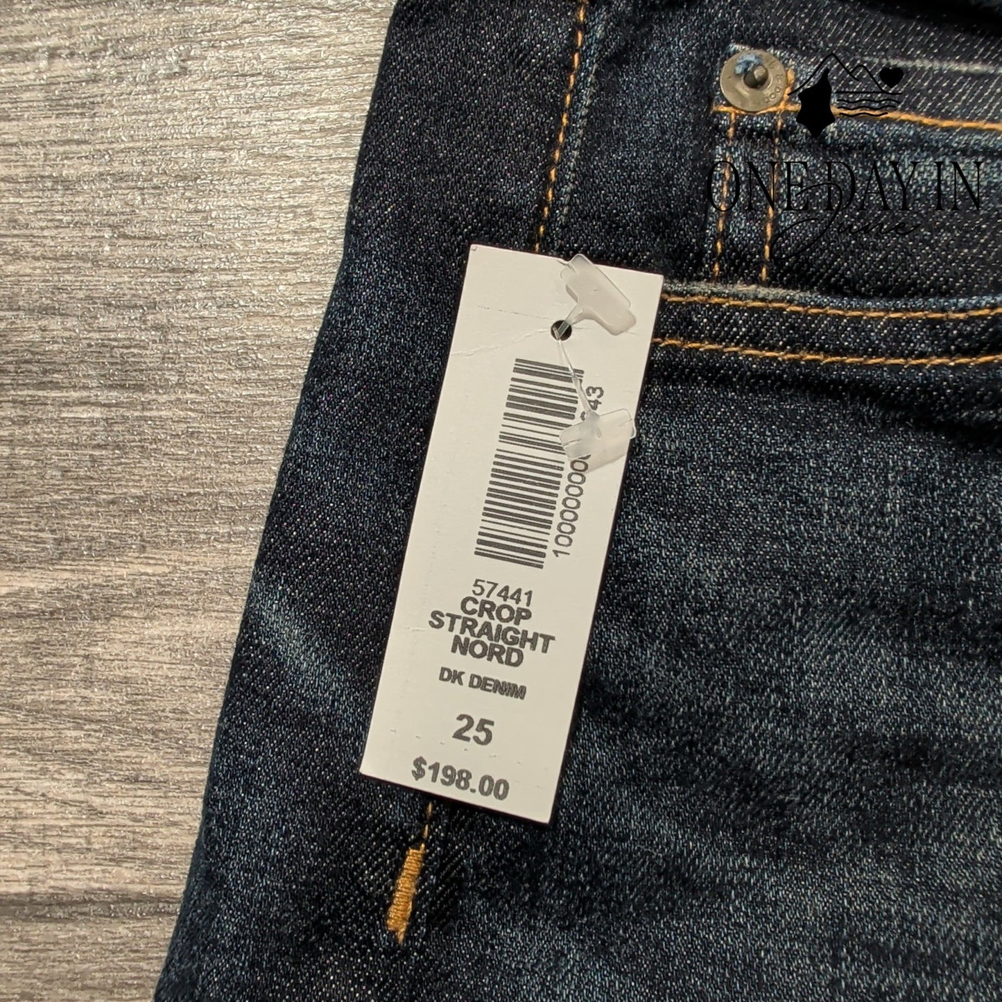 Rag & Bone Crop Straight Leg Jeans Dark Wash Denim NWT $198 Size 0 (25)
