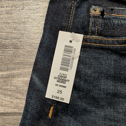 Rag & Bone Crop Straight Leg Jeans Dark Wash Denim NWT $198 Size 0 (25)