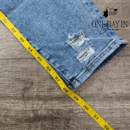 Good American Good Legs Skinny Jeans Distressed Indigo NWT Size 12