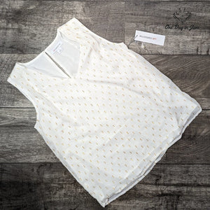 Liz Claiborne Crema Sleeveless Top Size S