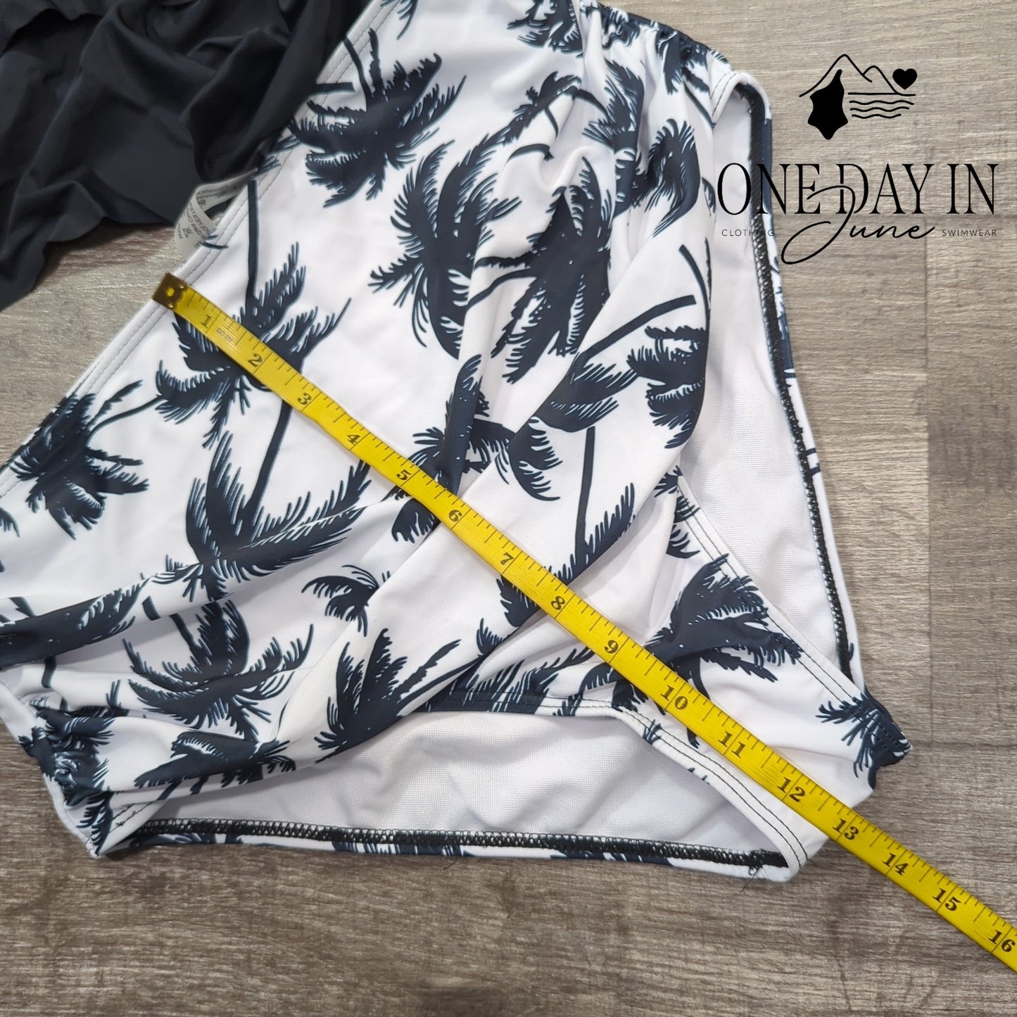 Adisputent High Waist Flounce Bikini Swimsuit Size L
