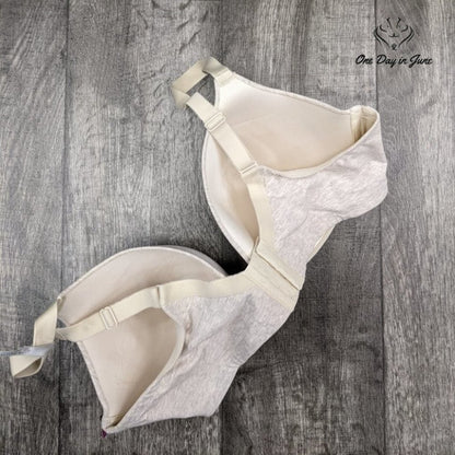 Ambrielle Natural Comfort Plunge Bra Size 44DDD