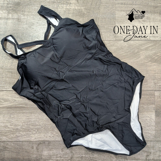 Aleumdr Crossback One Piece Swimsuit Size XL