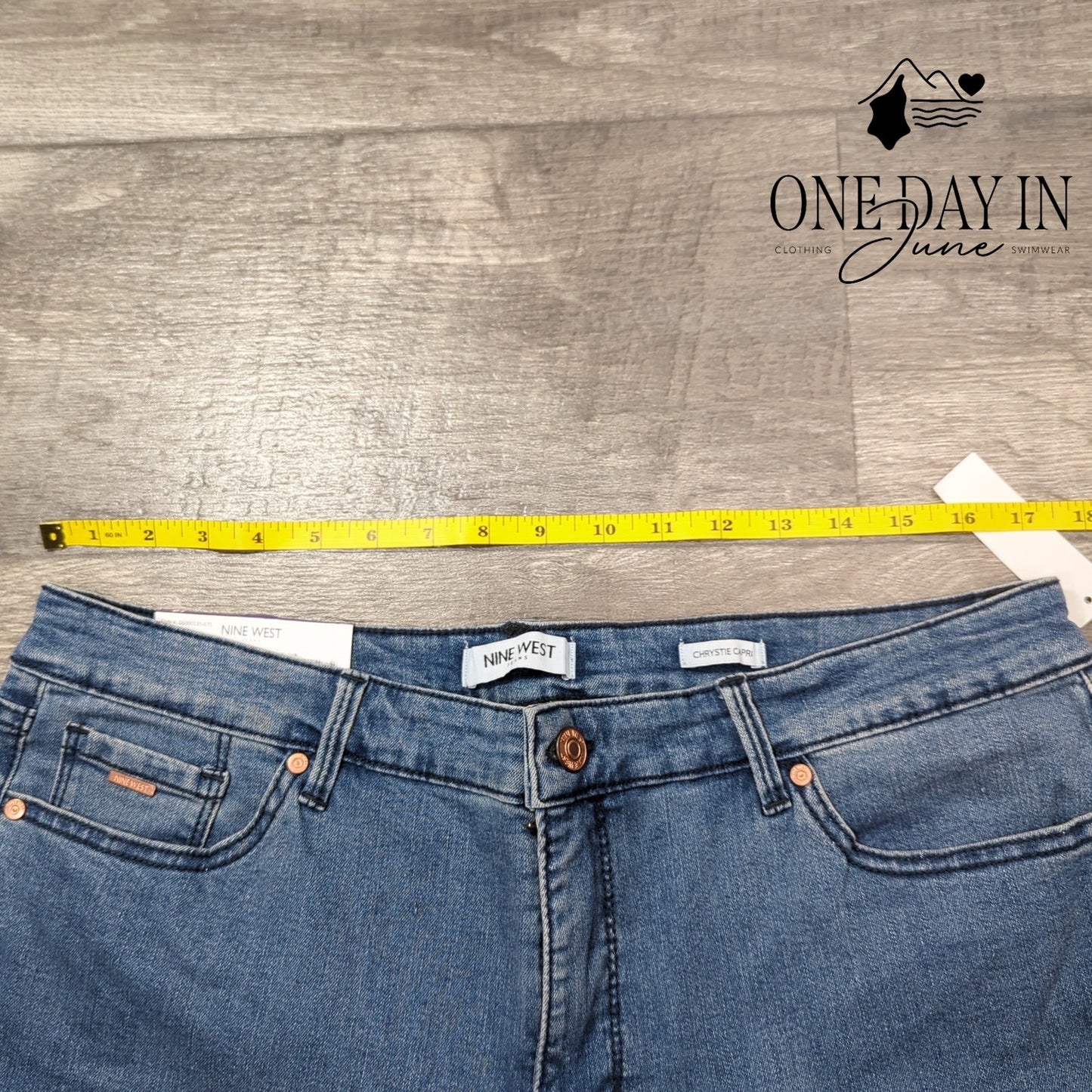 Nine West Chrystie Capri Jeans Size 16
