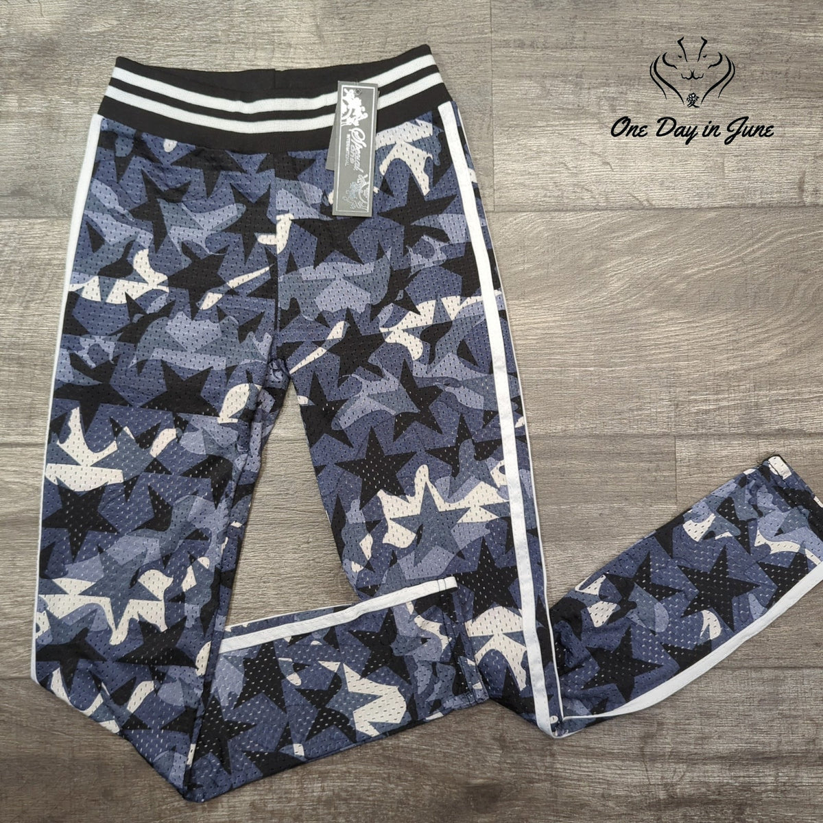 Special One International Boys Mesh Star Camo Athletic Track Pants NWT Size S