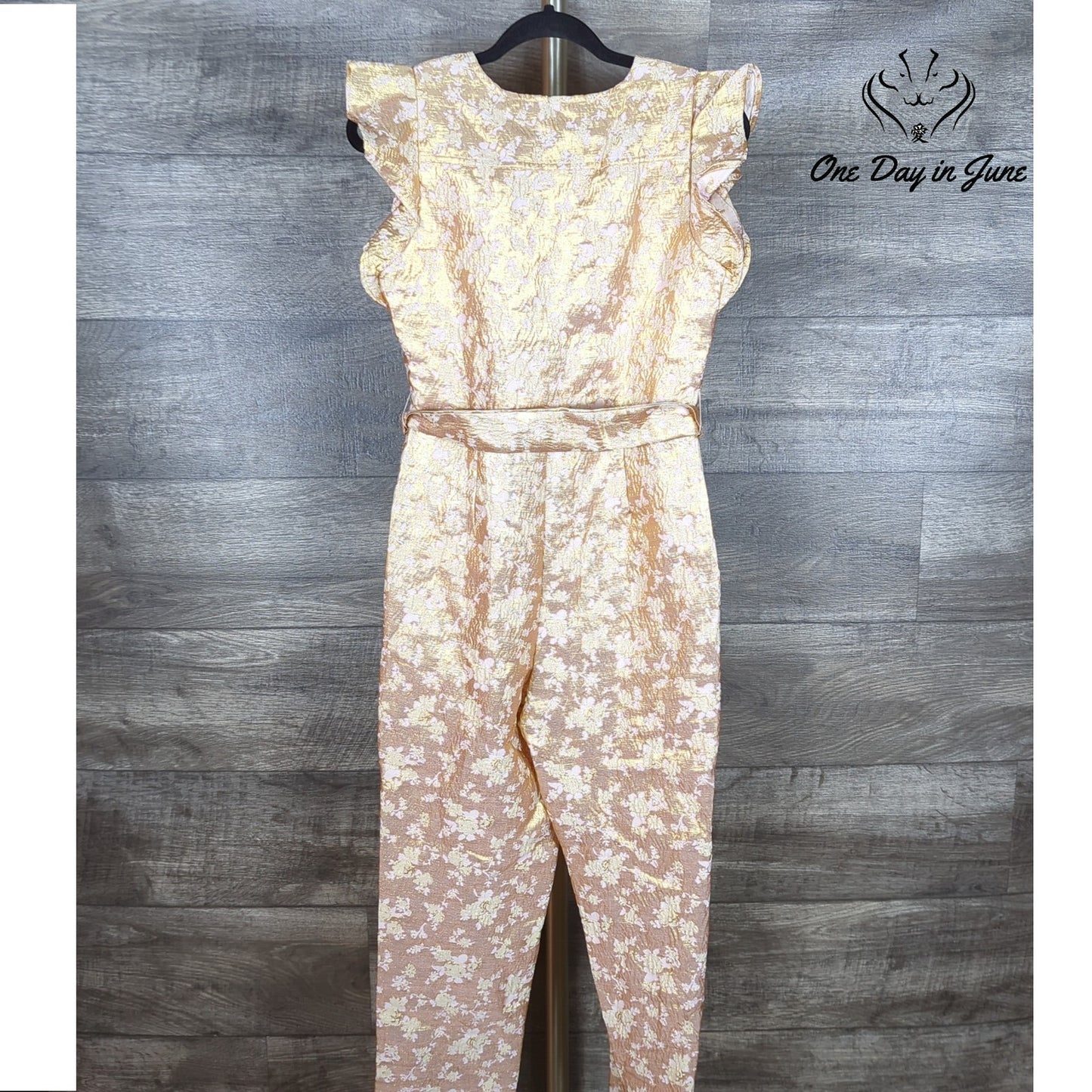 Storia Cap Sleeve Jumpsuit Size S