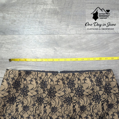 Talbots Floral Lace Pencil Skirt Size 16