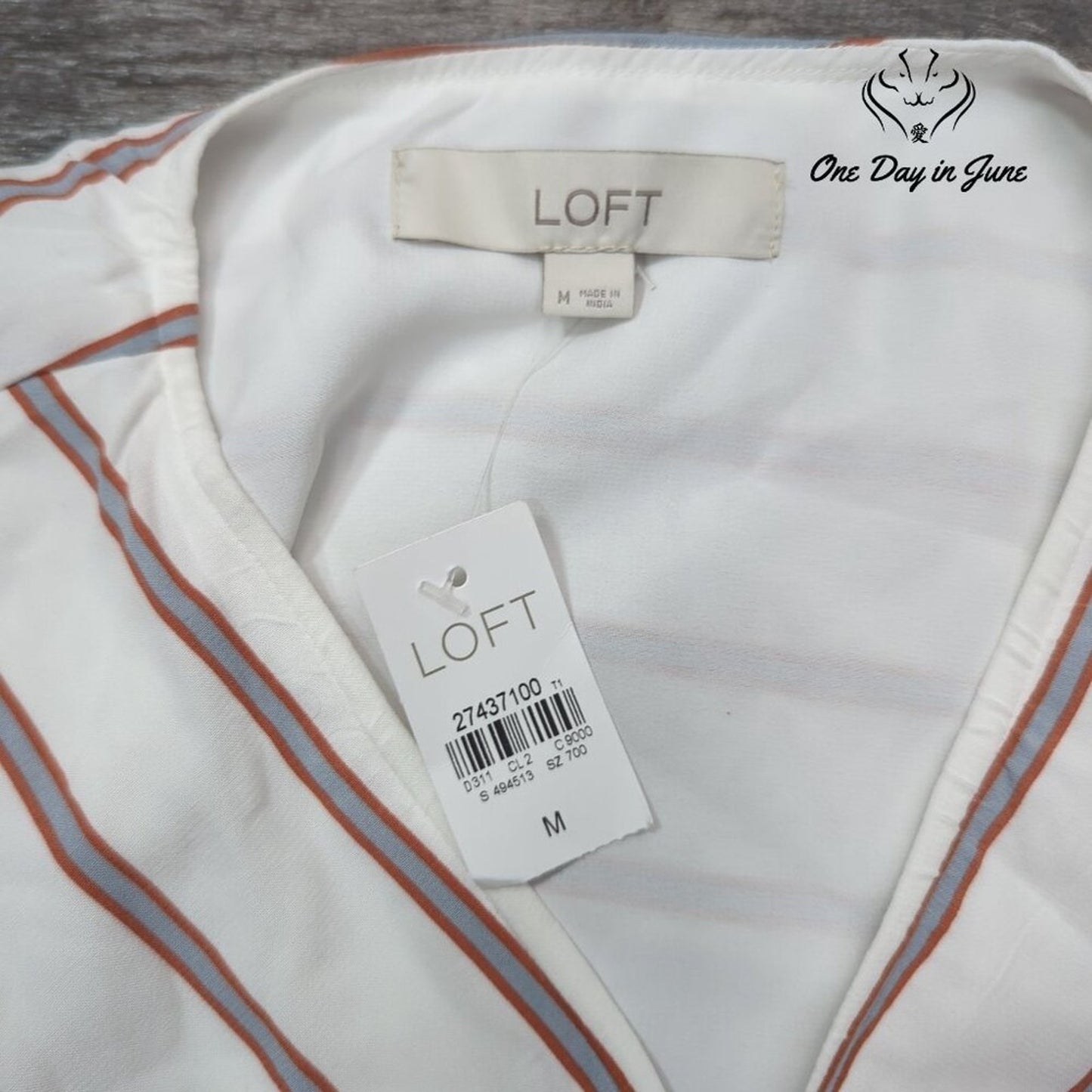 Loft Sleeveless Wrap Tie Top Size M