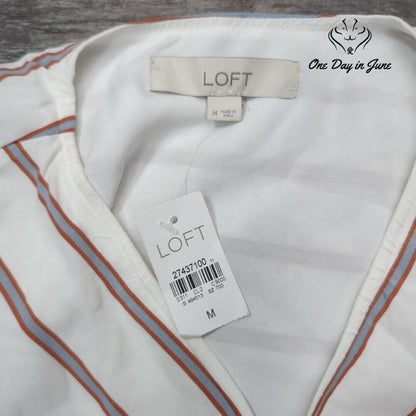 Loft Sleeveless Wrap Tie Top Size M