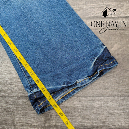 AG Adriano Goldschmied Crop Jeans Blue Flare NWT $215 Size 4 (27)