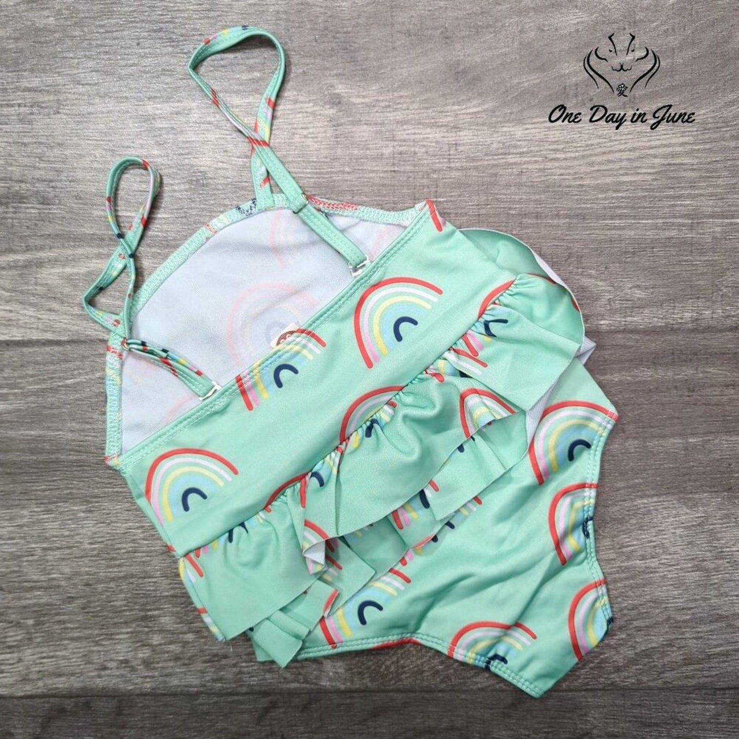 Ravmix Baby Girl Rainbow One Piece Swimsuit Size 2T