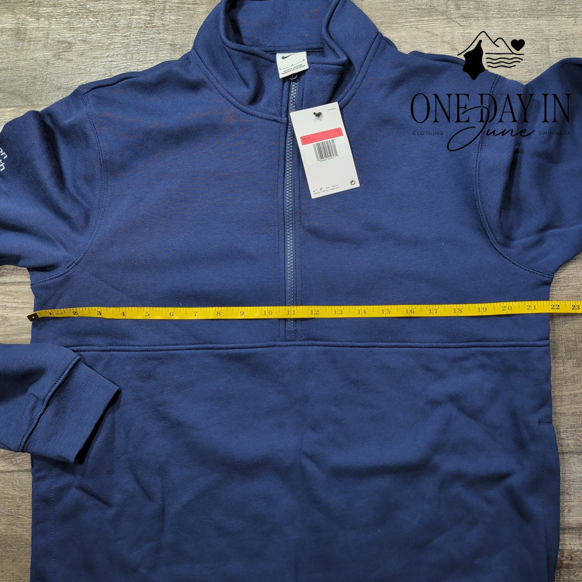 Nike Golf Half Zip Pullover Sweatshirt Navy Blue Mason Health NWT Size L