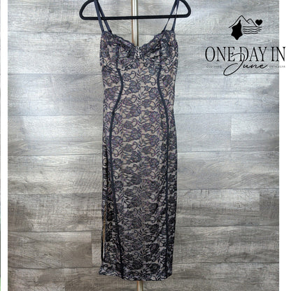 Popilush Spaghetti Strp Underwire Midi Dress Size M