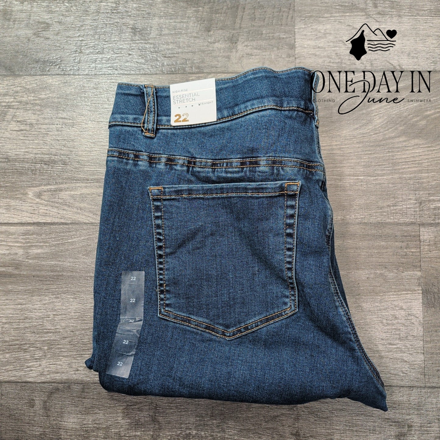 Lane Bryant Plus Size High Rise Straight Jeans Size 22