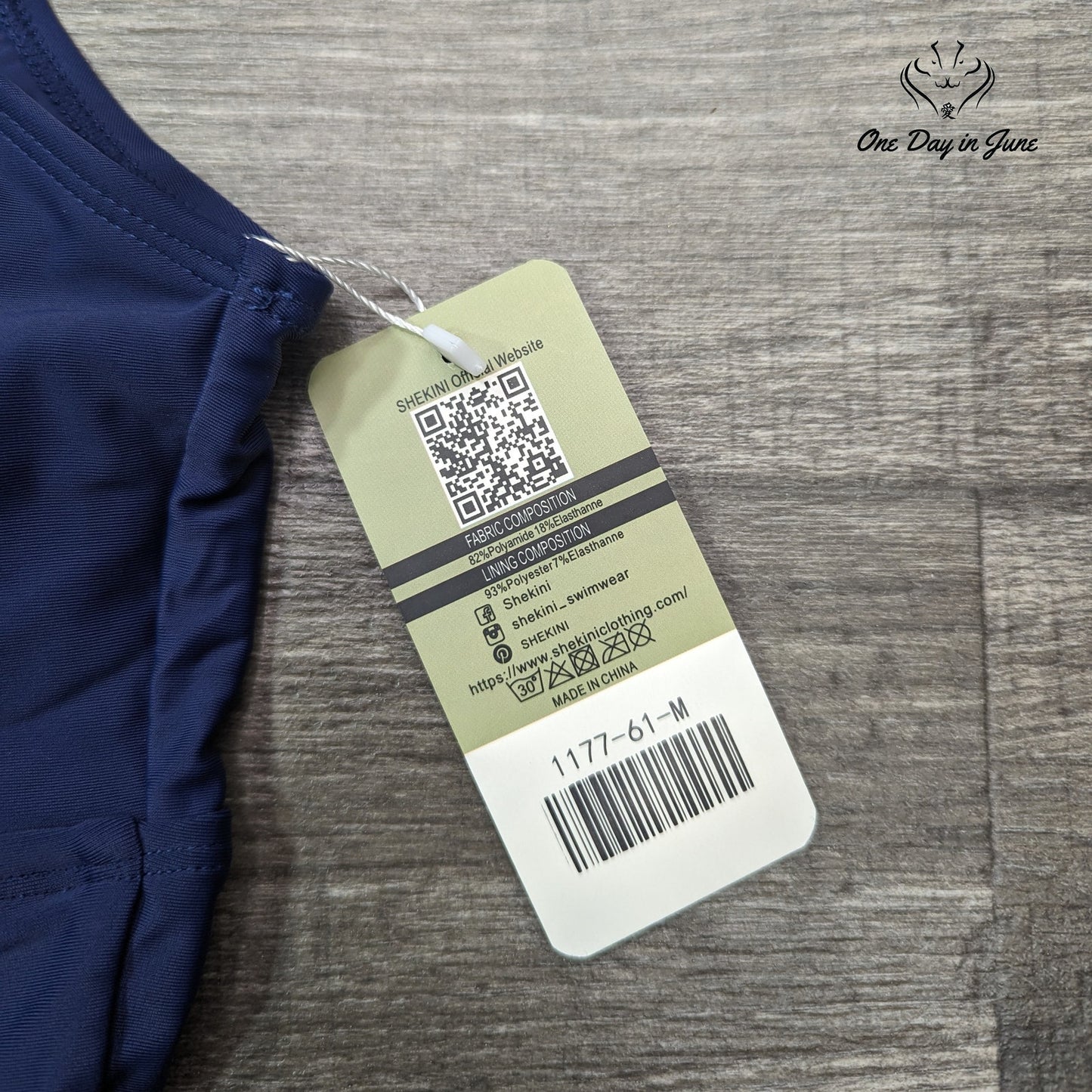 Shekini Skirted One Piece Swimdress Size M