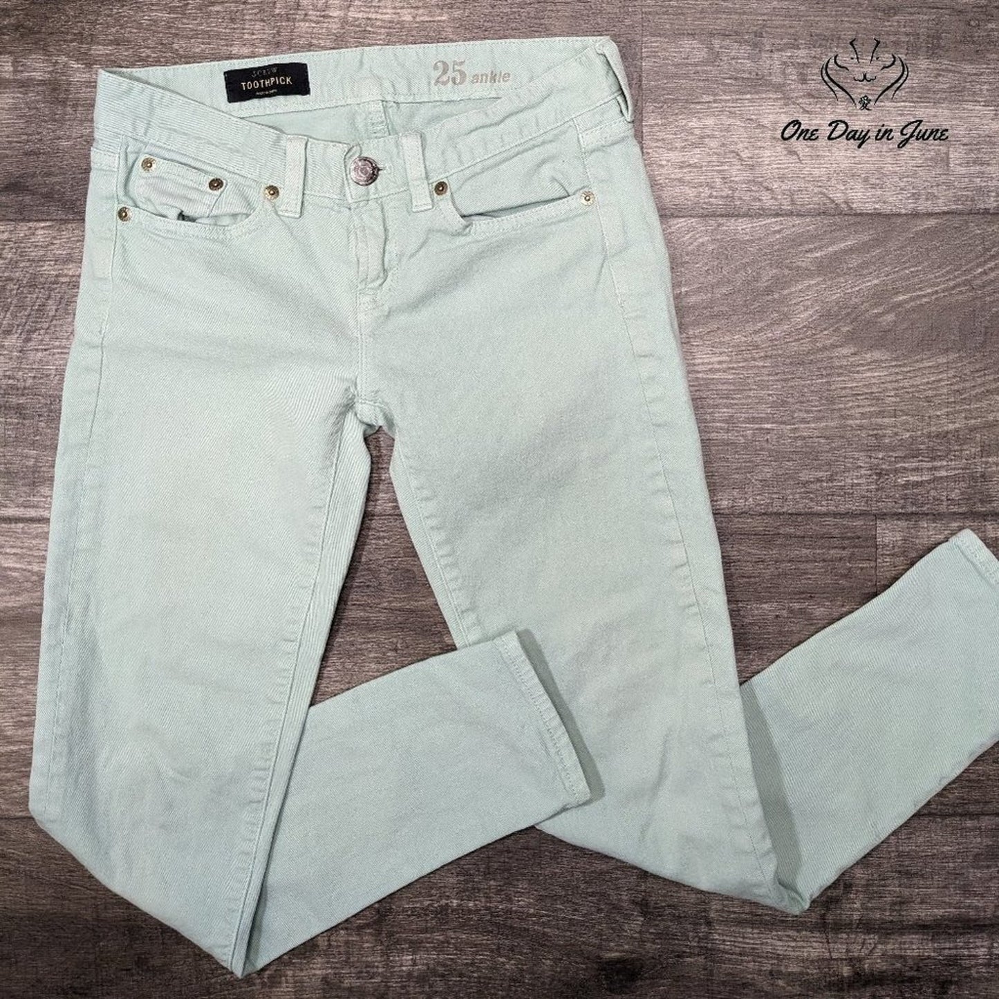 J. Crew Toothpick Ankle Jeans Size 0 (25)