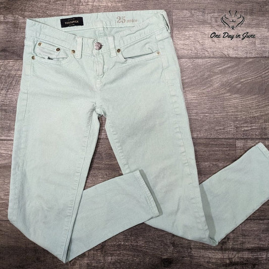 J. Crew Toothpick Ankle Jeans Size 0 (25)
