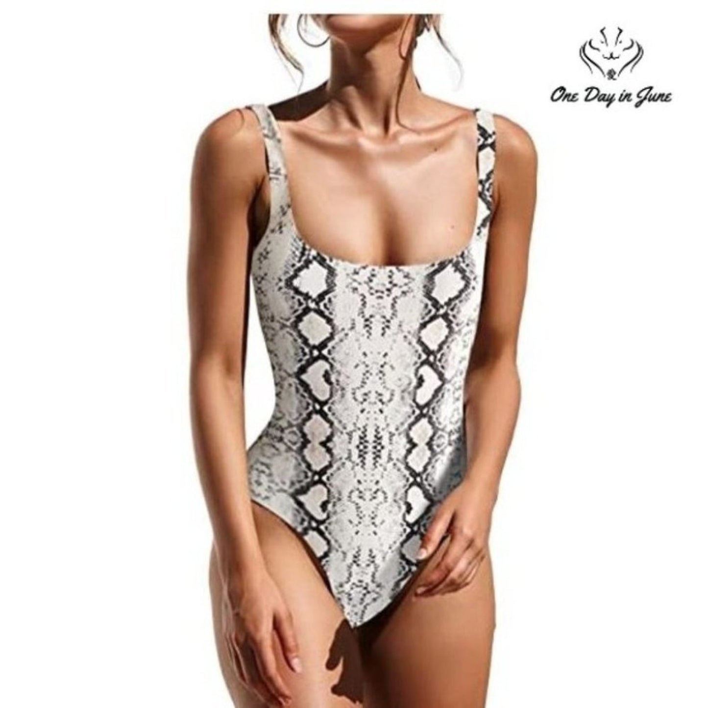 Prettygarden U Neck One Piece Swimsuit Size M