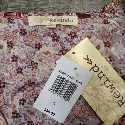 Rewind Floral Long Sleeve Blouse Size L
