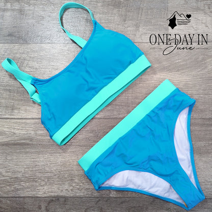Adisputent Crop Bikini Swimsuit Size S