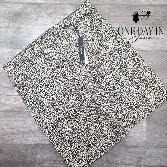 d.jeans Leopard Print Skirt Size 14