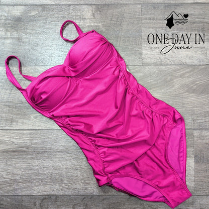 Betsy Johnson Bandeau One Piece Swimsuit Size S