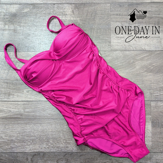 Betsy Johnson Bandeau One Piece Swimsuit Size S