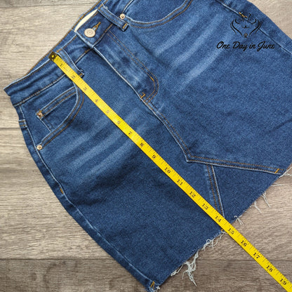 Just Quella Denim Mini Skirt Size S