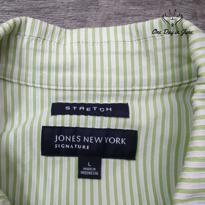 Jones New York Zip Front Jacket Size L