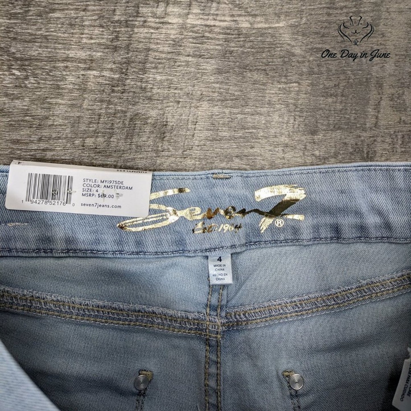 Seven7 Tummy Less High Rise Skinny Jeans Size 4