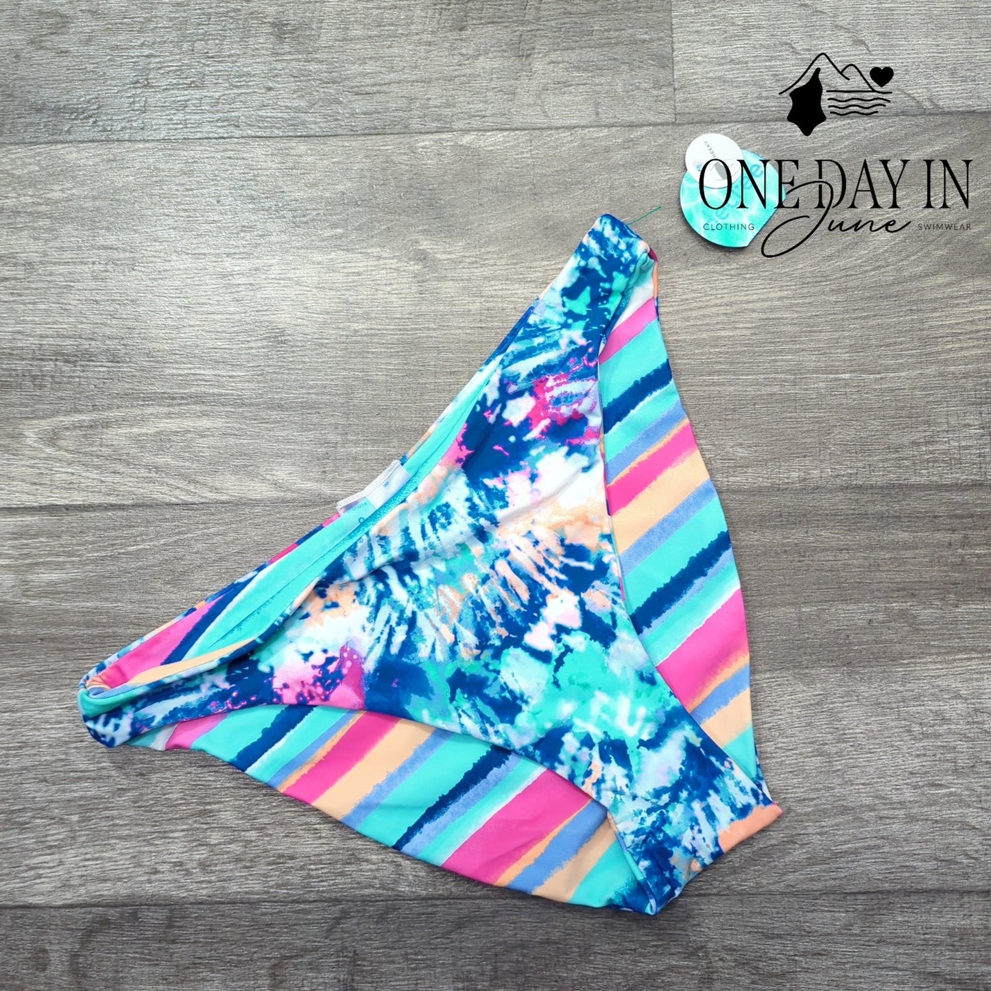 Decree High Leg Reversible Bikini Bottom Size L
