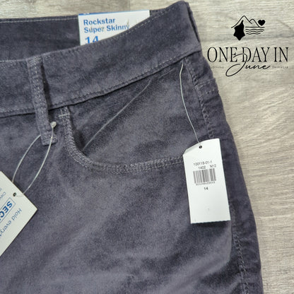 Old Navy Rockstar Super Skinny High Rise Velveteen Jeans Size 14