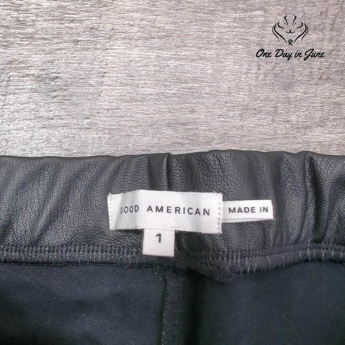 Good American Juniors Pull On Faux Leather Skinny Ankle Pants Size 1