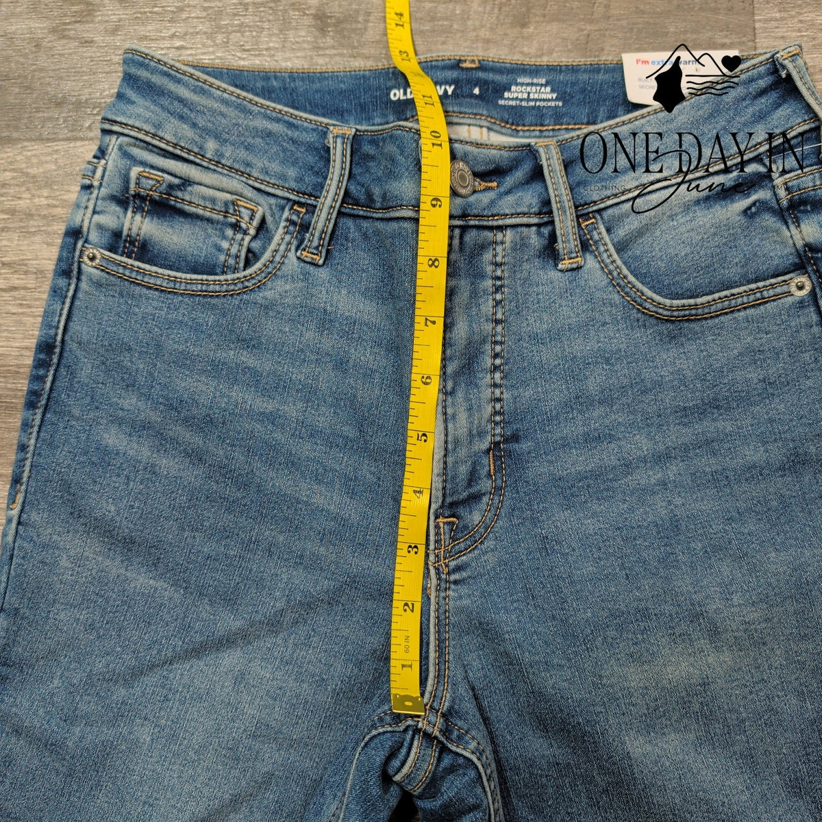 Old Navy Rockstar Super Skinny Built In Warm High Rise Jeans NWT Size 4