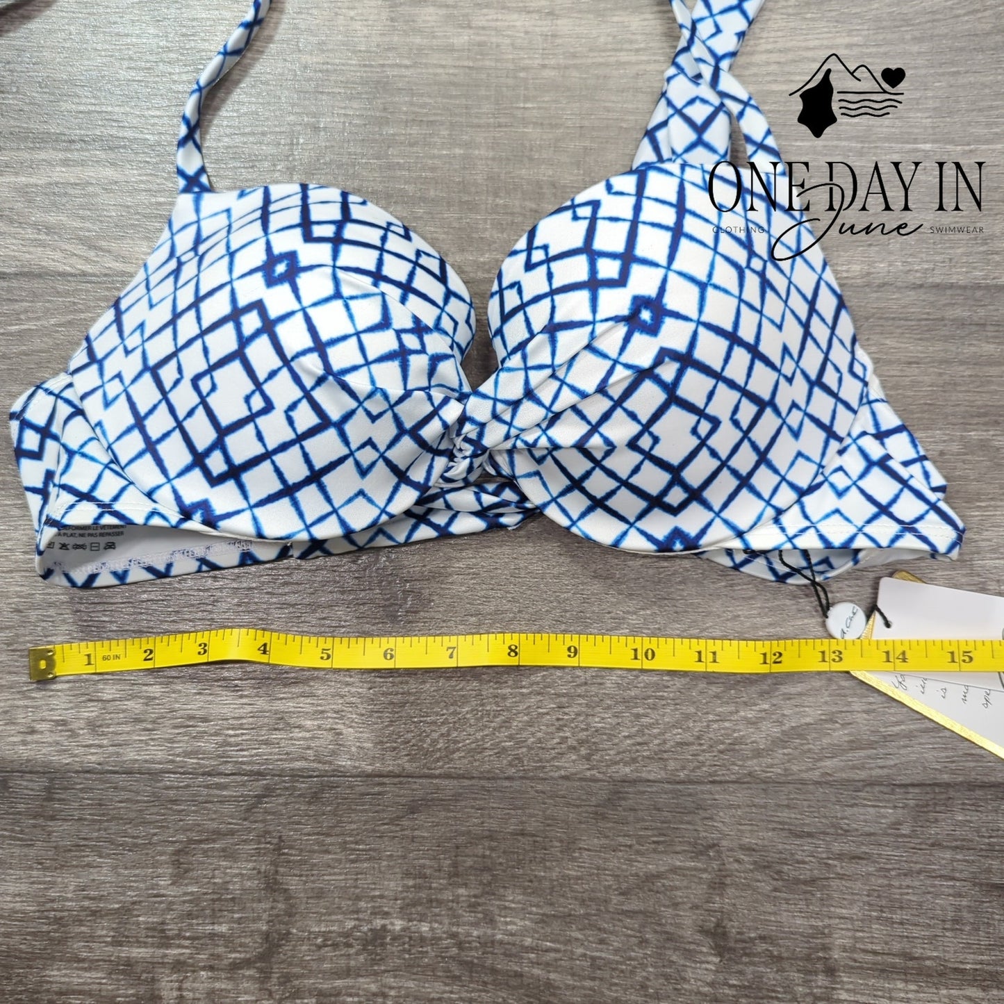 A.Che Halter Underwire Padded Tie Back Bikini Top Size T4 (L 32DD,34D,36C,38B)