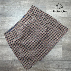 The Limited Womens Multicolor Tweed Wrap Skirt 100% Cotton Size 8