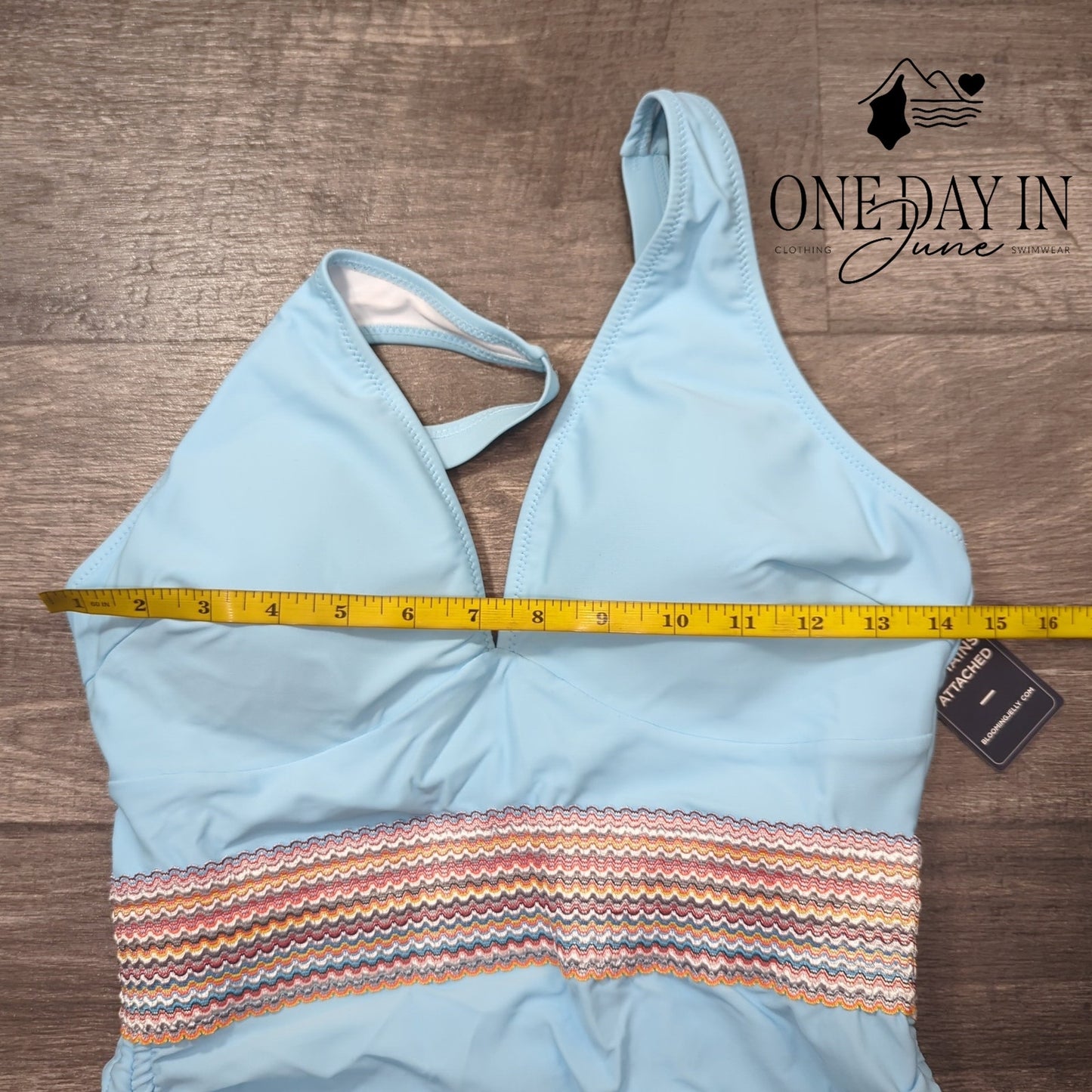Blooming Jelly Ruched Side One Piece Swimsuit Size M