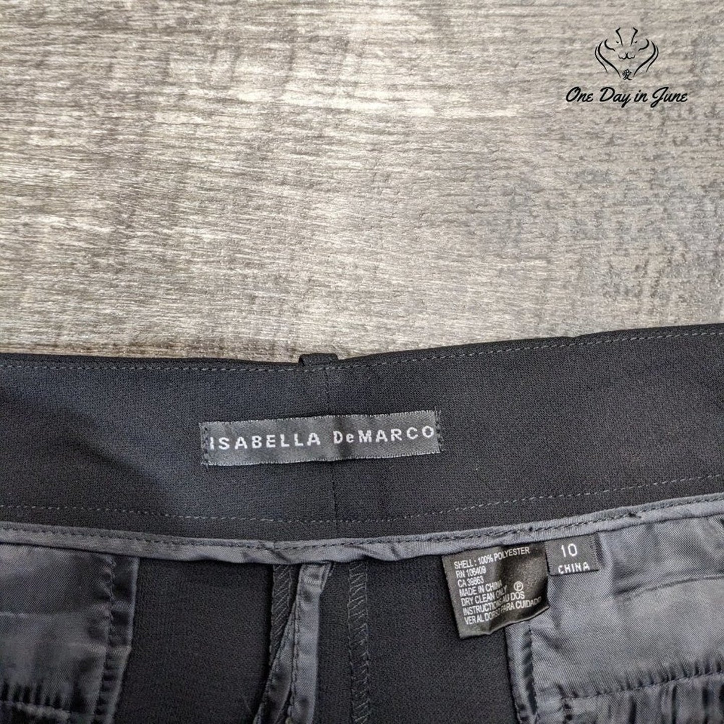 Isabella DeMarco Straight Leg Dress Pants Size 10