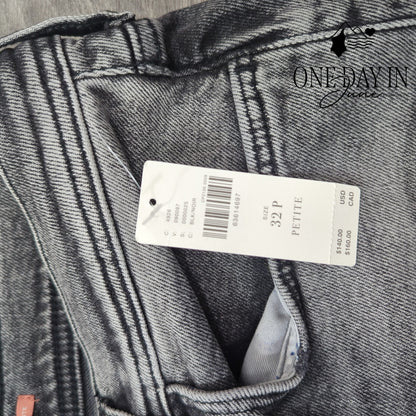 Pilcro and the Letterpress Slim Boyfriend Jeans Distressed Black NWT Size 14P