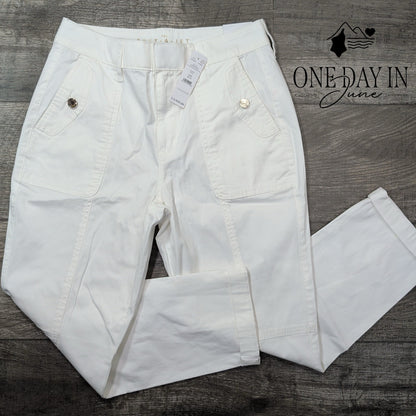 White House Black Market Pret-A-Jet High Rise Slim Ankle Pants Size 4