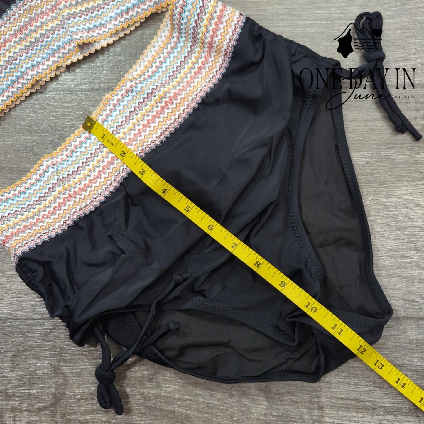 Blooming Jelly High Waist Bikini Swimsuit Size M